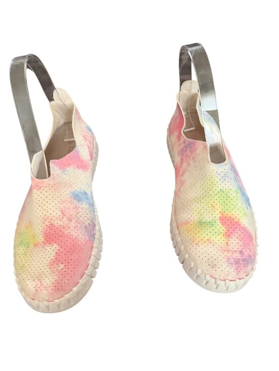 Ilse Jacobsen Shoes - Ilse Jacobsen Tulip Womens Slip-On Shoes Size 36/6 Multicolor Tie-Dye Perforated